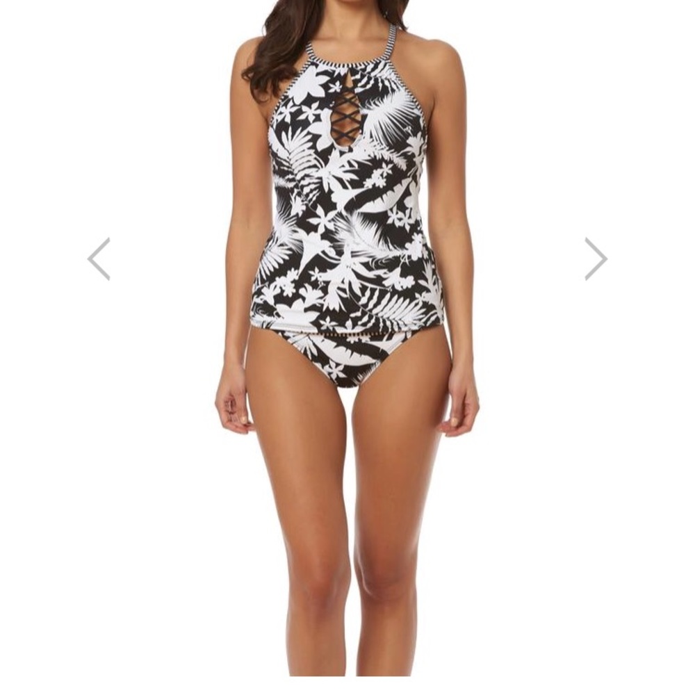 NWT HIGH NECK LATTICE Swimsuit